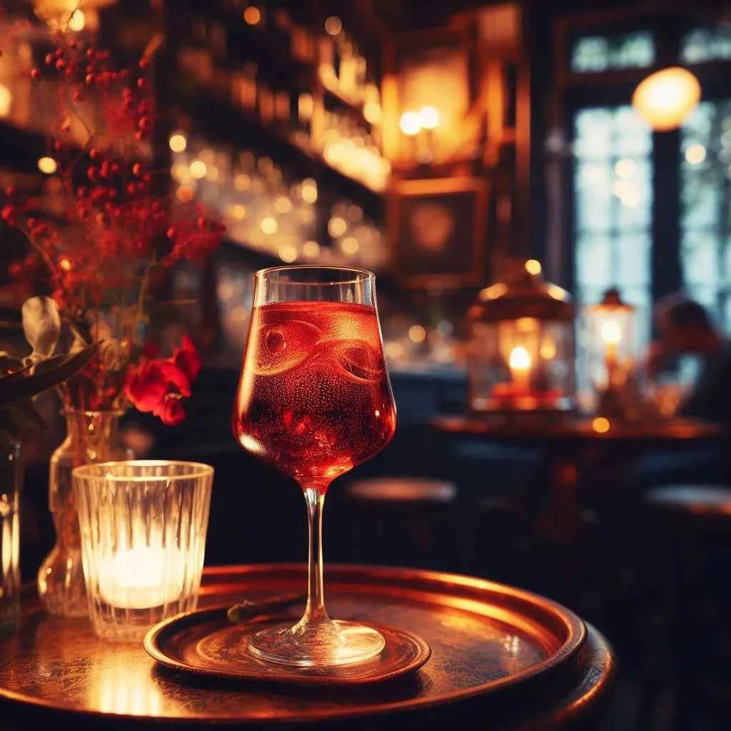 Hibiscus Spritz , Cocktail à base de Douceur d'Hibiscus