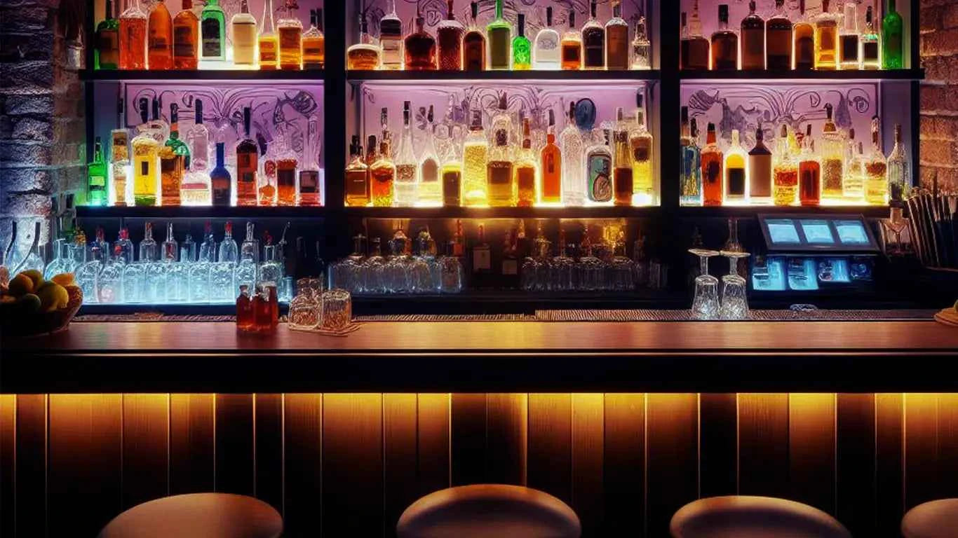 Bar pret à accueillir les boissons de "Freymiotte"